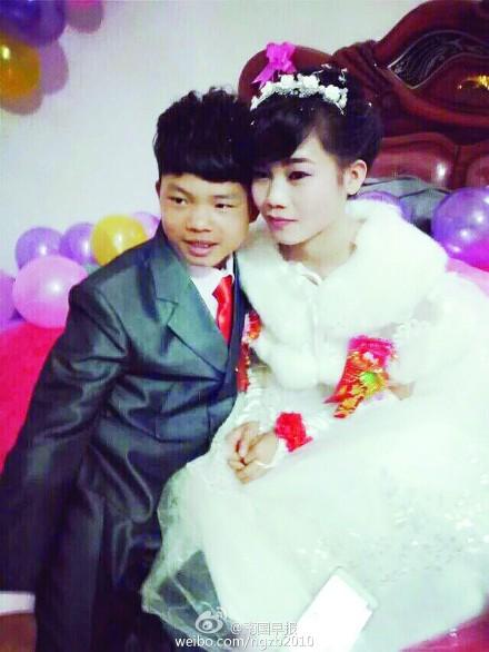 最年轻的夫妻：广西16岁新郎迎娶16岁新娘