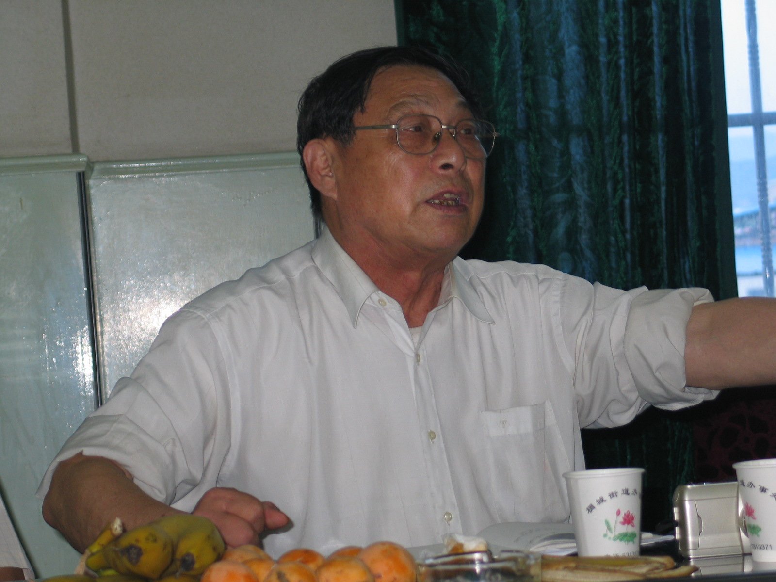 细菌战诉讼原告团秘书长王培根。 细菌战诉讼原告团秘书长王培根。
