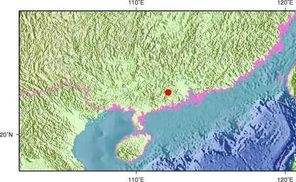 广东云浮市新兴县发生3.1级地震