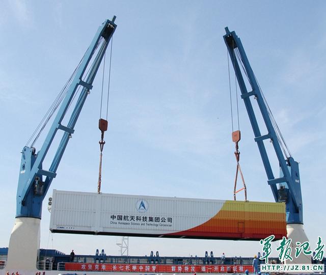 长征七号遥一火箭运往海南发射场 预计6月下旬发射