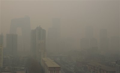 16城平安夜严重空气污染 网友称圣诞老人迷路