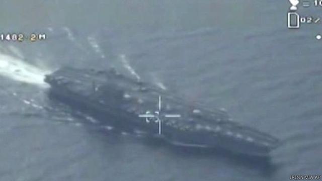 外媒：伊朗无人侦察机在演习中飞越美航母 拍摄“准确”照片
