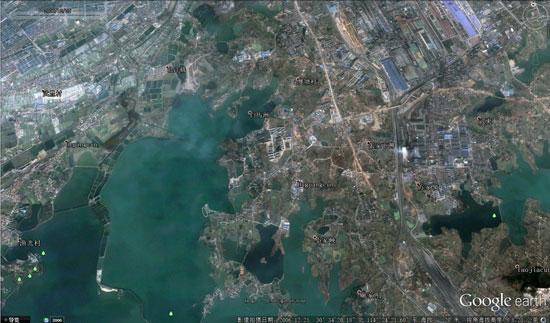 武汉北洋桥2000年卫星图