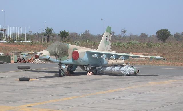 仍然是格鲁吉亚空军涂装时代的苏-25攻击机