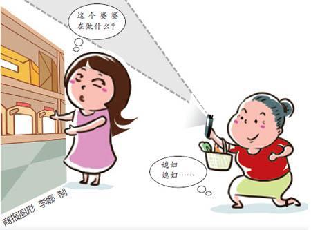 大妈偷拍  营业员 