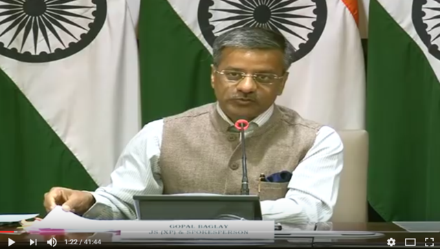 印媒炒作金砖峰会或成亲华朋友圈 印外交部回应