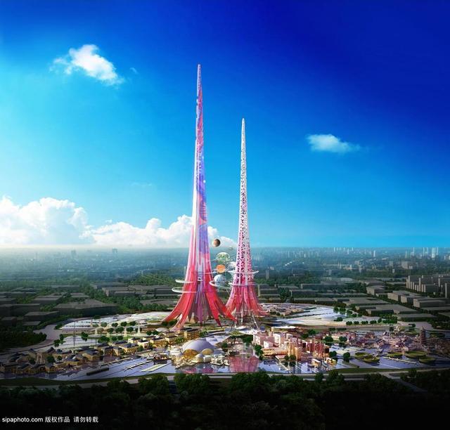 武汉拟建世界最高“双子塔” 高1000米