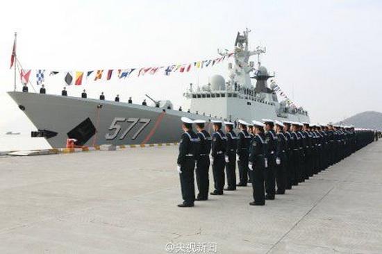 海军2015年首艘新舰服役 为反潜增强型护卫舰