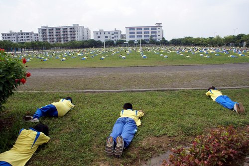 中国在中朝边境城市珲春举行防空疏散演习