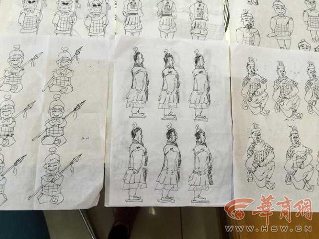 学生迟到罚写千遍biang 还有学生罚画秦俑(图)1