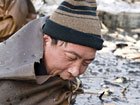 La gente de excavación de loto de hielo