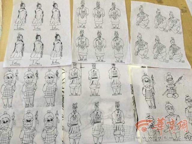 学生迟到罚写千遍biang 还有学生罚画秦俑(图)