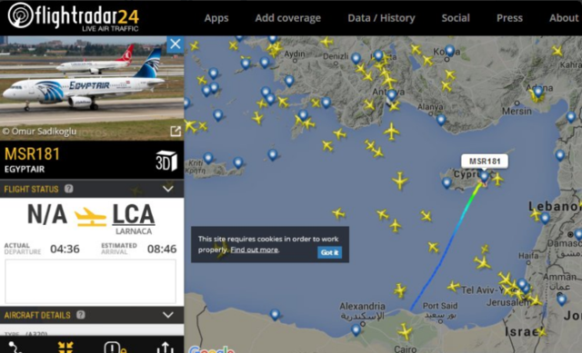  埃及航空 一架客机 遭劫持  降落在塞浦路斯机场