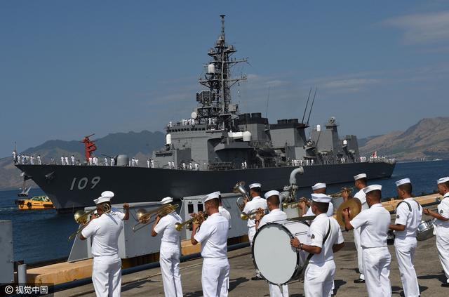 日本战舰停靠菲律宾 地点接近南海海域