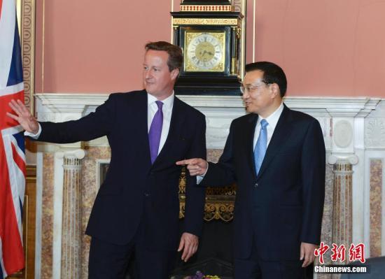 中英总理共见记者 李克强借英国谚语喻中英关系