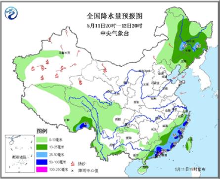 南方雨势暂缓后将增强北方冷空气携来大风降温