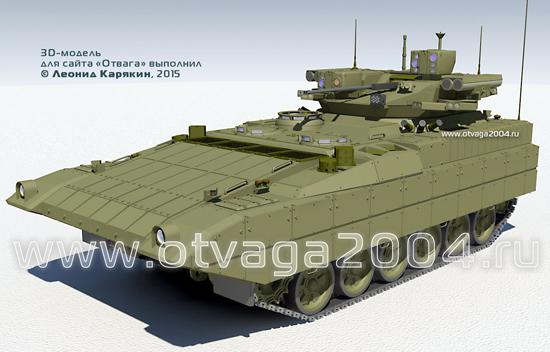 t-15重型步兵战车的3d模拟图.