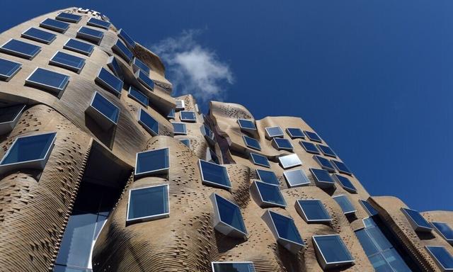 负责设计的世界著名建筑设计师盖里表示,该大楼灵感来自皮肤和衣服的