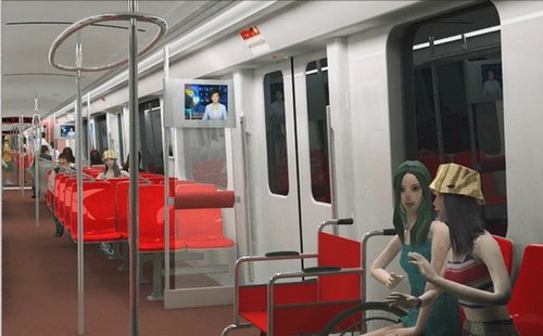 16号线车厢设计公布 座位横排像火车
