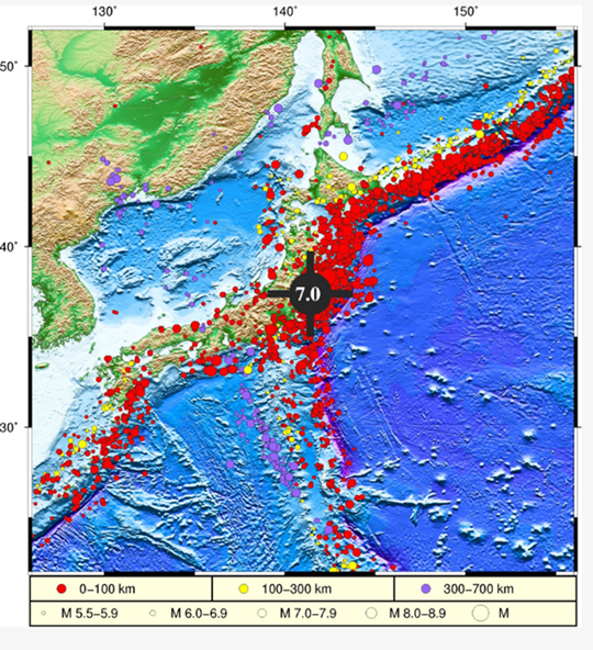 日本近海发生7.0级地震引发局地海啸 不影响我国