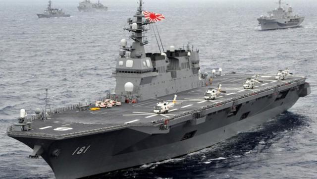 外媒:日本“出云”号高调游弋南海挑衅中国