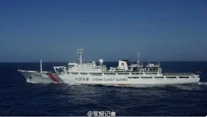 中国海警编队今日在中国钓鱼岛领海内巡航