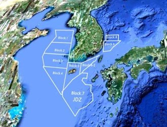 韩国将向联合国递交大陆架划界案,该划界线进一步延伸到冲绳海槽.