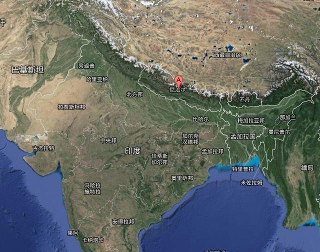 资料图:尼泊尔博克拉地区位置示意图