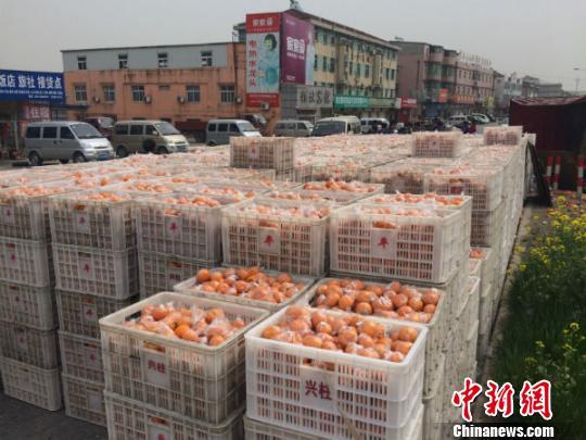 货车侧翻30多吨桔子散落一地 群众救援无人哄抢