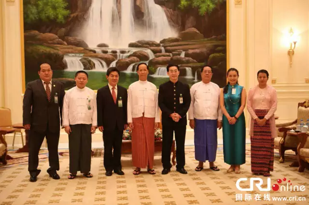 缅甸第一副总统赛茂康会见六小龄童