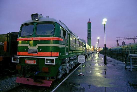 末日列车来袭 俄首次试验新型导弹列车核导弹