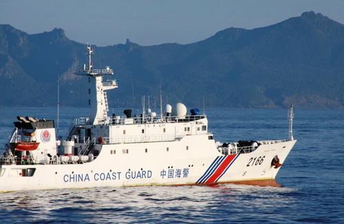 中国海警舰船今日再进钓鱼岛12海里 1个月内3次巡航