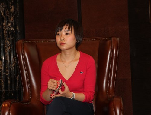 新希望集团董事长刘永好爱女刘畅。中国网记者 马艺文 摄