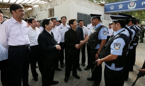 Meng Jianzhu checks guidance to fear dimension steady work instead in Xinjiang and cropland