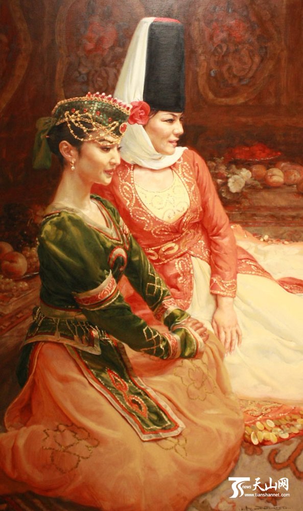 新疆油画全国行之——画家笔下的新疆美女