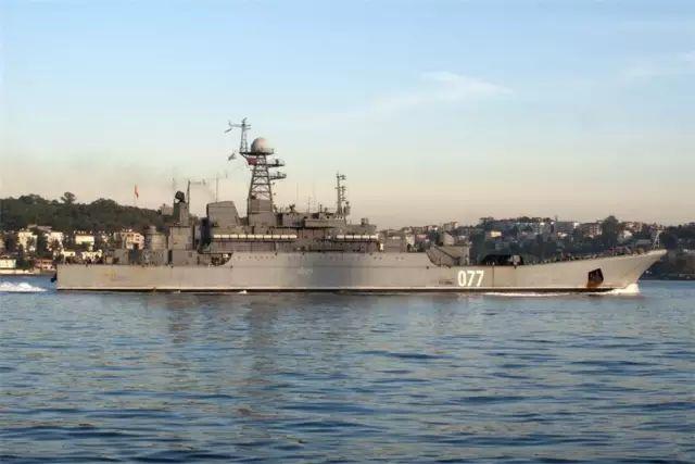 俄军来华参加南海联演5艘军舰确定 一型登陆舰领衔