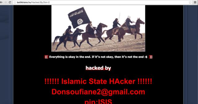 清华大学教学门户网页疑遭IS黑客侵略