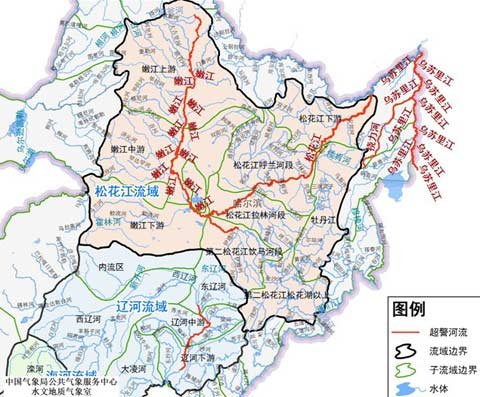 东北多条河流仍超警戒水位运行最高超警139米