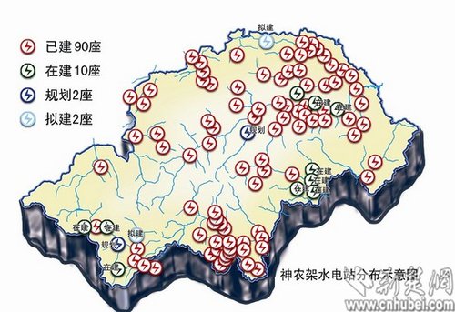 百座小水电站肢解神农架河流 4流域大面积断流