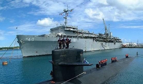 水下幽灵-美国海军潜艇支援舰全部布署在关岛