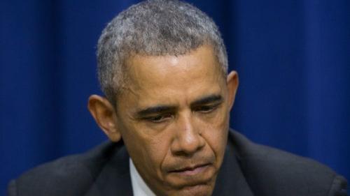 美国总统奥巴马渐生白发。