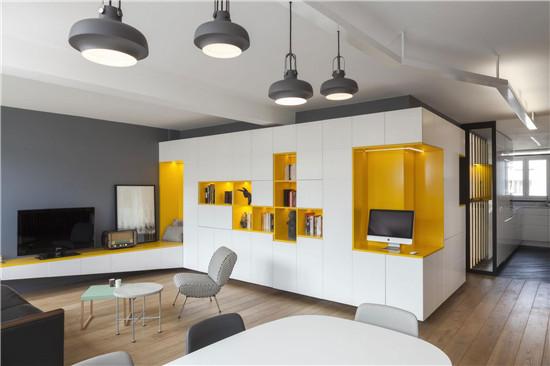 巴黎现代单身父子公寓 把趣味和严肃相结合