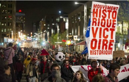 加拿大大学生抗议学费上涨爆冲突 300多人被捕
