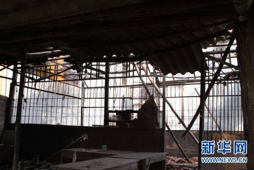 10月12日上午，越南北部富寿省一家烟花厂的仓库发生爆炸。新华社发（越通社照片）