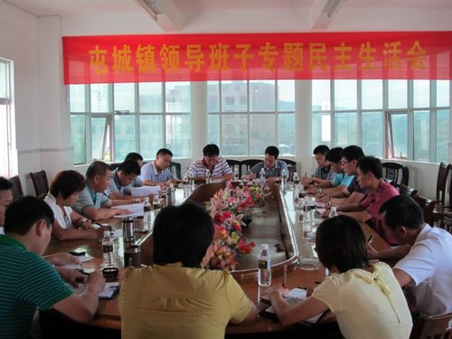 屯昌屯城镇召开领导班子专题民主生活会