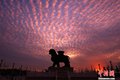เหอเป่ย์ Cangzhou ท้องฟ้าคือ"ปลา - scale เมฆ"ฉากที่งดงาม (Photos)