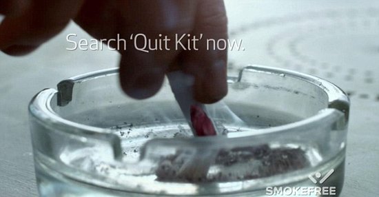 英国播史上最恶心禁烟广告 香烟长出肿瘤