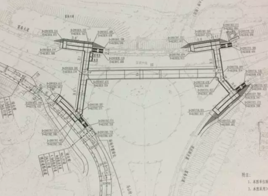 福安一侧规划有4处地下通道,行人及非机动车由地下进出隧道(工程图)图片