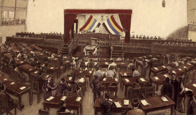 民国国会会场(写实画作) 民国国会会场(写实画作)