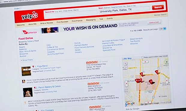 欧美知名点评网站Yelp,被认为有20%的点评属于虚假点评 欧美知名点评网站Yelp,被认为有20%的点评属于虚假点评